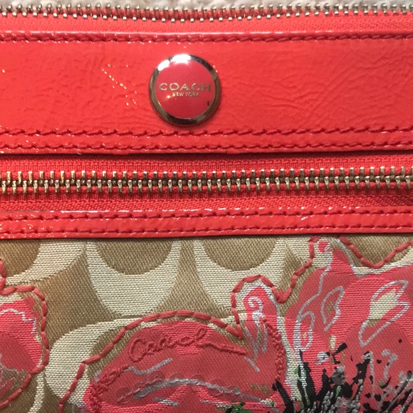 Floral Coach Wristlet Wallet - Picture 2 of 4